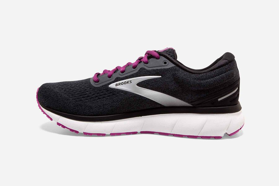 Brooks Trace Road Running Shoes Womens - Black/Purple - OHLFE-5679